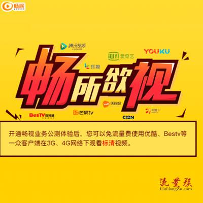 联通畅视0元套餐是什么?免流范围都有哪些?