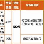 移动4G飞享宽带套餐资费表